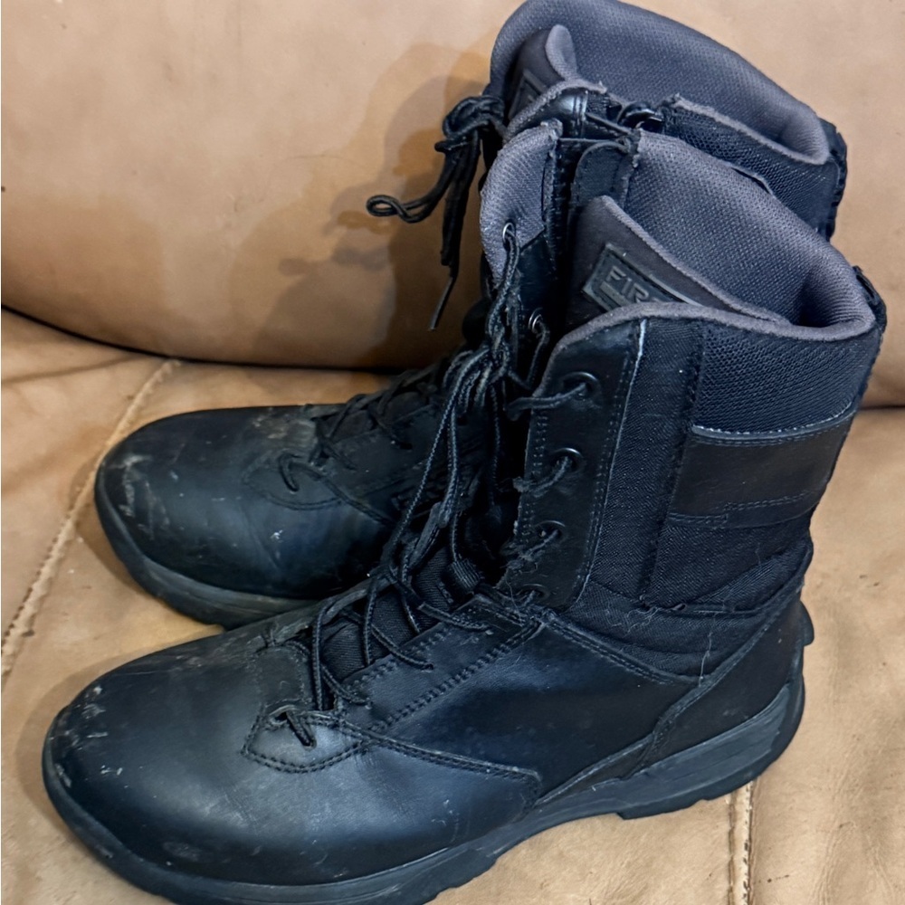 First Black Combat Boots - Picture 5 of 8